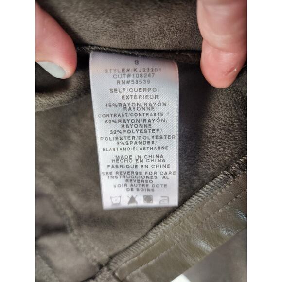 Kut From The Kloth Women's Tayanita Faux Vegan Suede Draped 90s Jacket - Picture 5 of 6